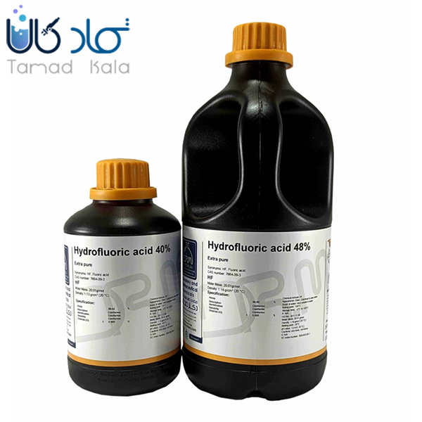 اسید هیدروفلوئوریک 48% extra pure دکتر مجللی