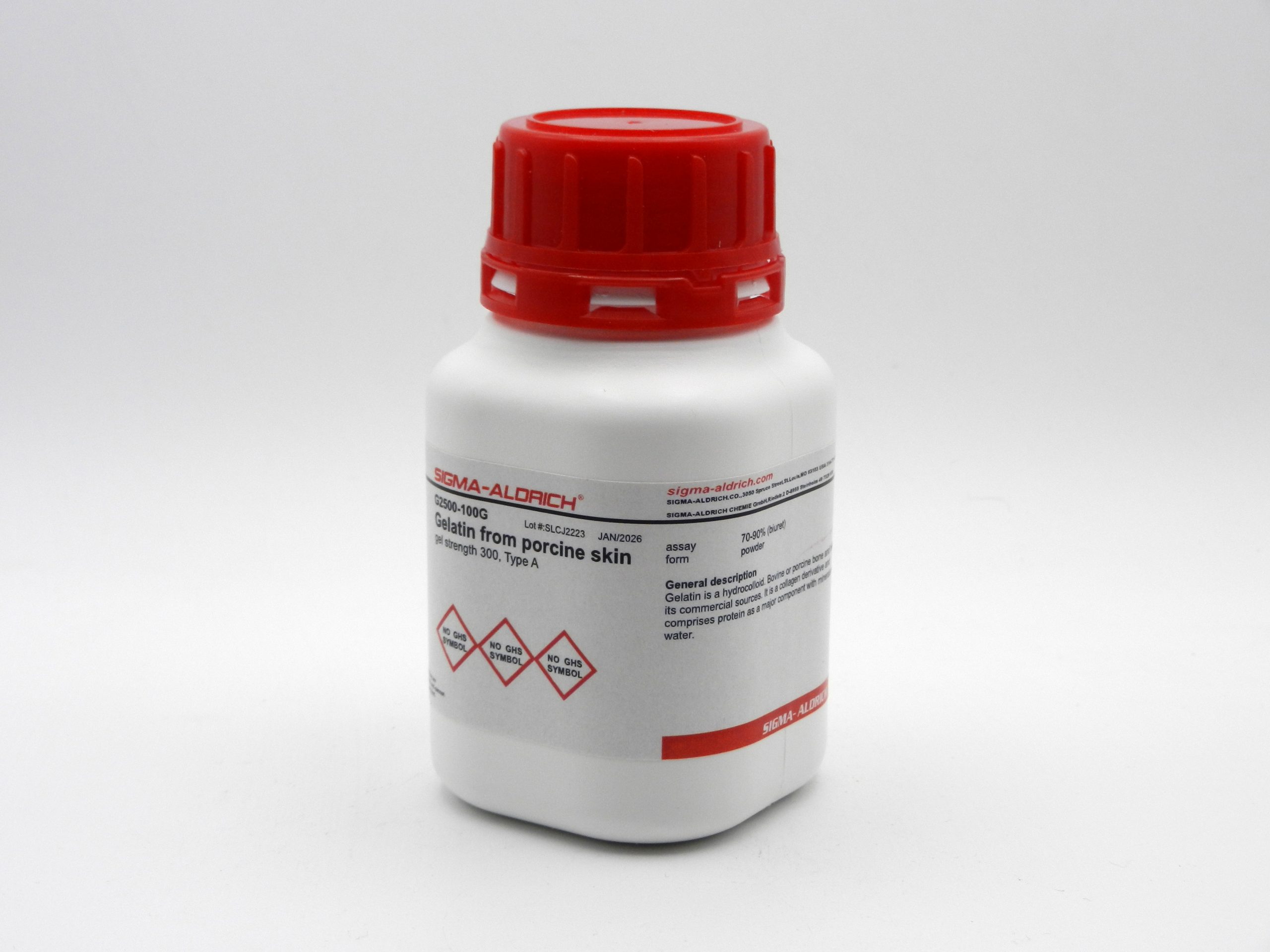 ژلاتین تایپ A کد G2500 سیگما