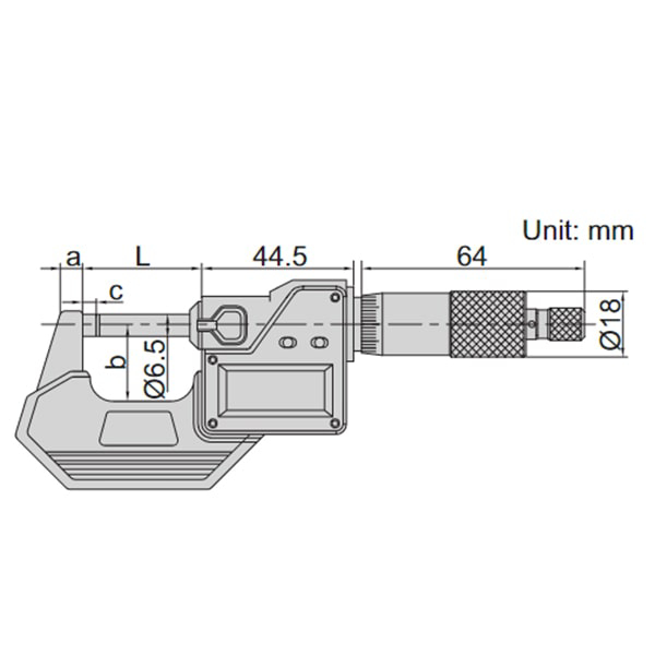 میکرومتر دیجیتال خارج سنج 25-0 میلی متر برند اینسایز اتریش