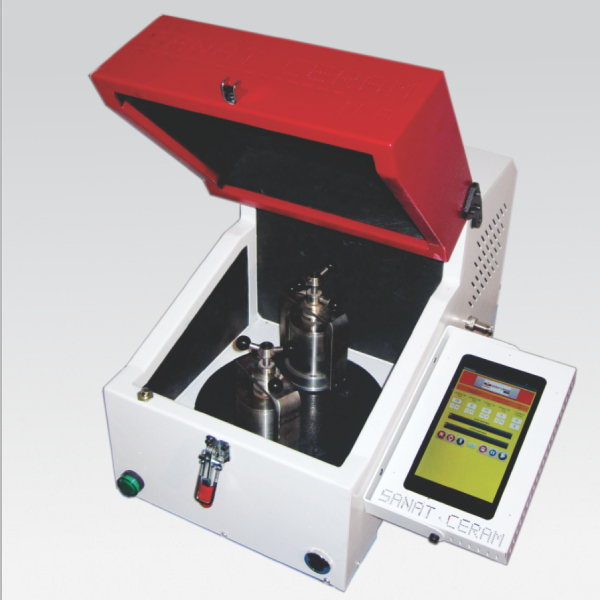 آسیاب سیاره‌ای رومیزی دو محفظه - صنعت سرام مهر البرز