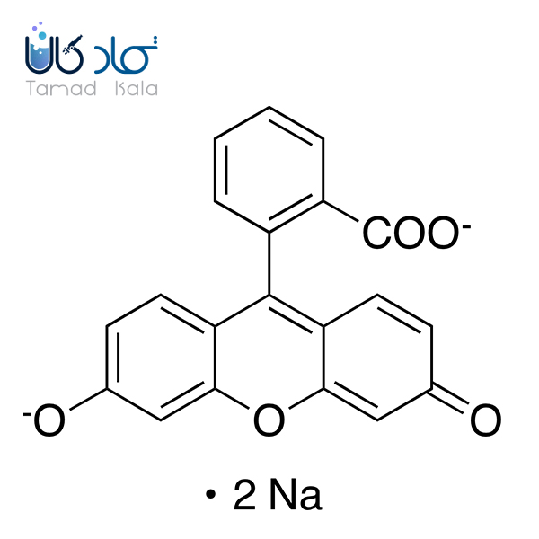 فرمول ساختاری فلورسین سدیم