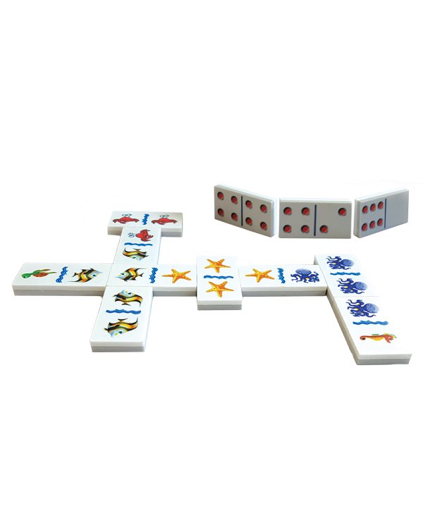 بازی دومینو دو طرفه (نقطه و موجودات دریایی)