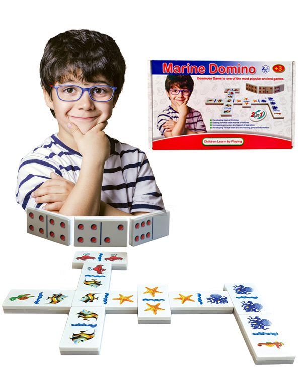 بازی دومینو دو طرفه (نقطه و موجودات دریایی)