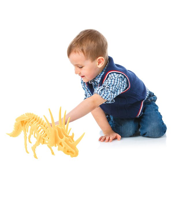 بازی فکری جورچین سه بعدی دایناسور "استیراکوسور"