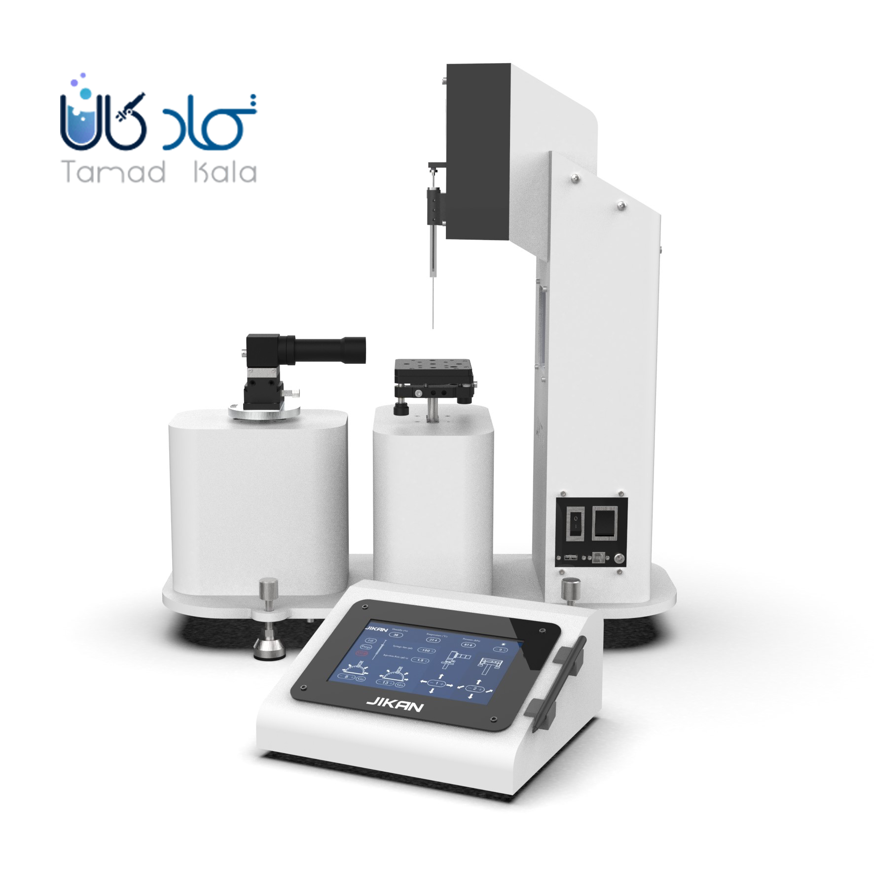 دستگاه اندازه گیری زاویه تماس سطوح و کشش سطح مایعات ژیکان مدل CAG-20 PE