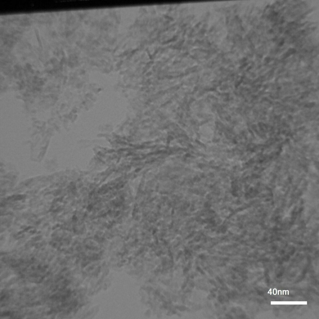 نتیجه آنالیز SEM نانو میله اکسید آلومینیوم