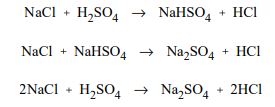reaction of NaCl with H2So4