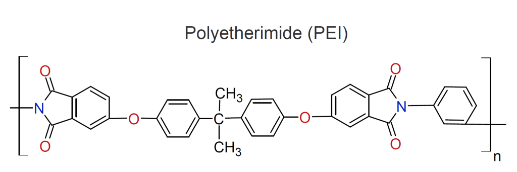 ساختار شیمیایی پلی اتر ایمید (PEI)