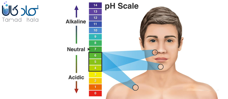 محدوده pH پوست بدن