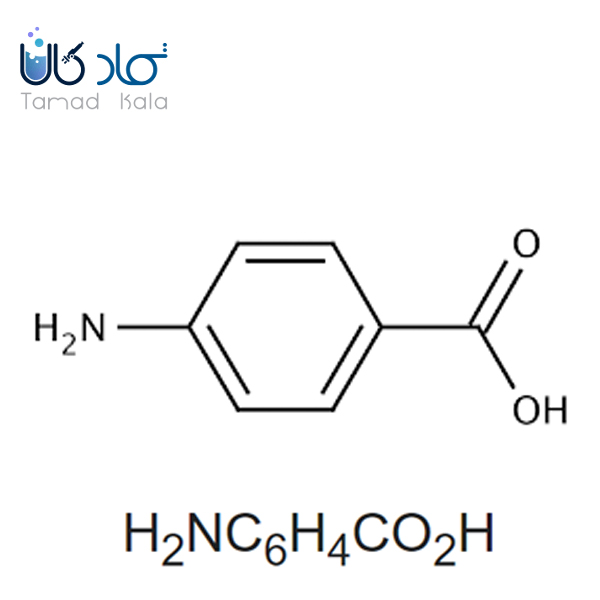 فرمول شیمیایی 4-آمینو بنزوئیک اسید (PABA)