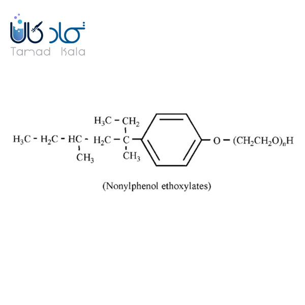 فرمول ساختاری نونیل فنول اتوکسیلات 6 مول خارجی
